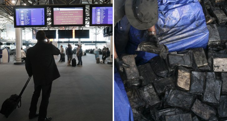 Kokain, Väskor, Flygplats, Venezuela, Frankrike